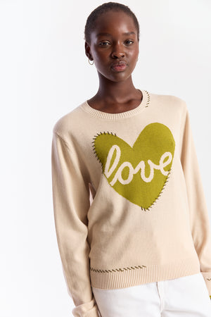 LOVE HEART STITCH CREW