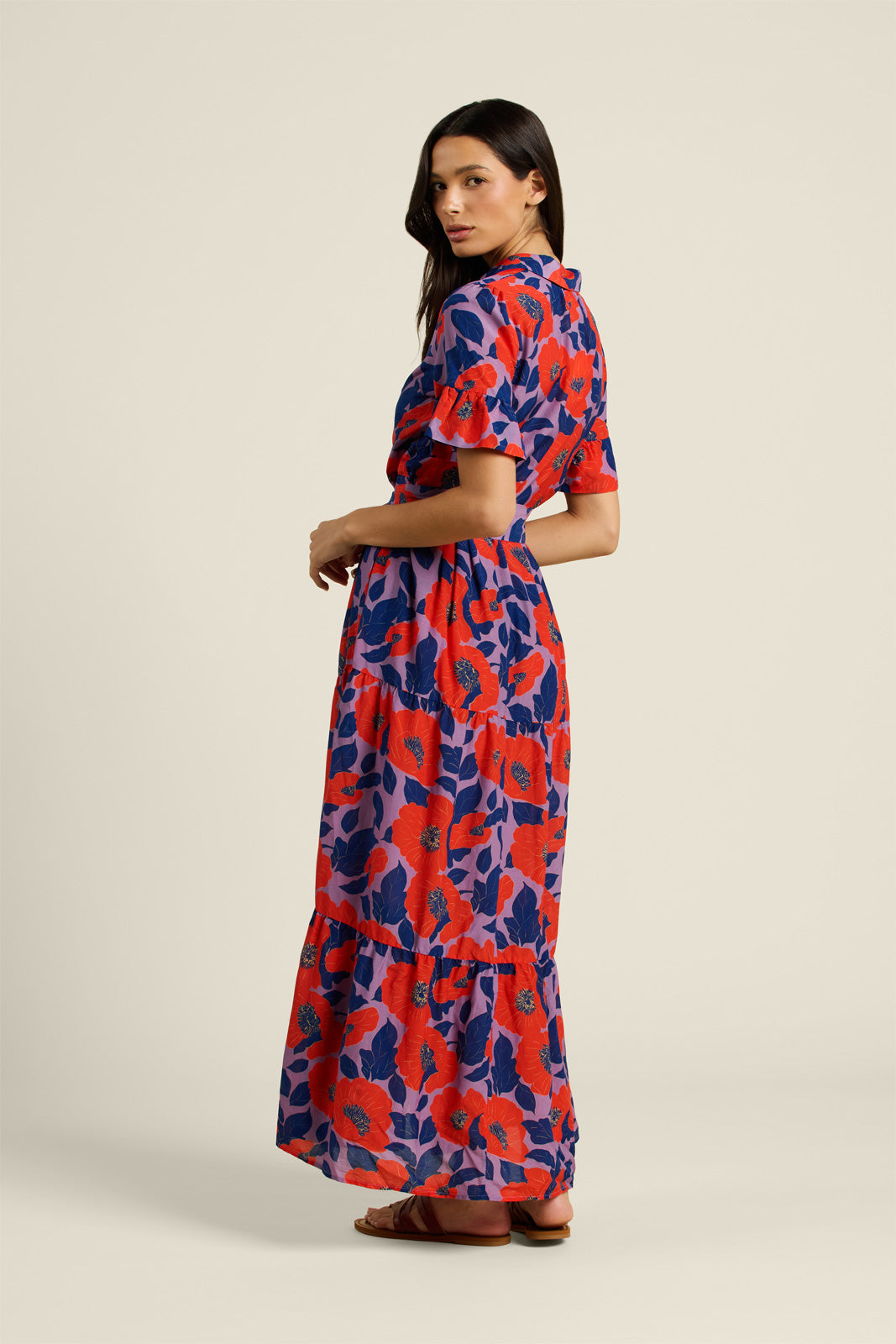 Martine Dress Poinciana Floral