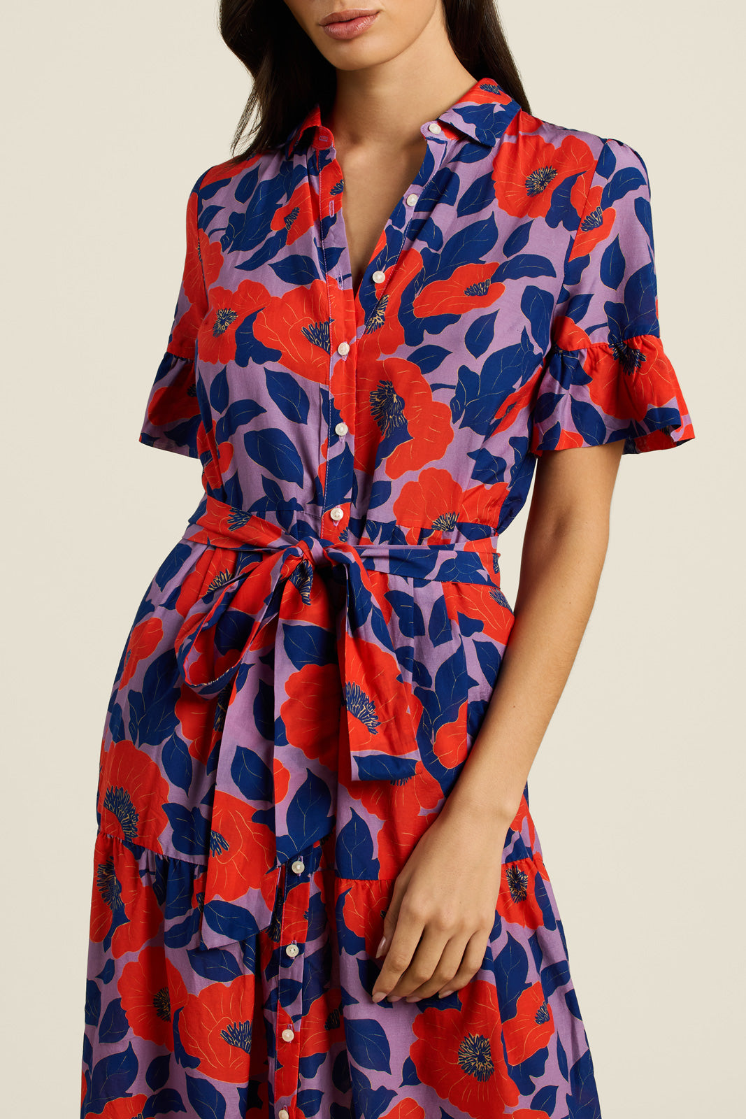Martine Dress Poinciana Floral