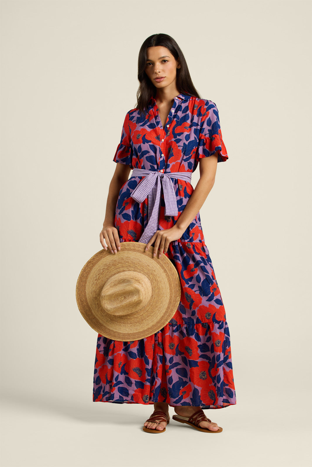 Martine Dress Poinciana Floral