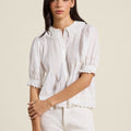 Jess Blouse  White Eyelet