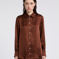 Silk Blend Satin Blouse