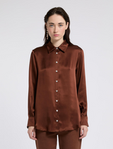 Silk Blend Satin Blouse