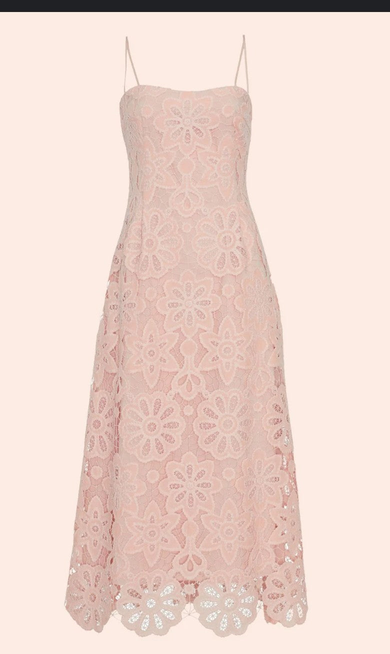 Floral Lace Midi Dress
