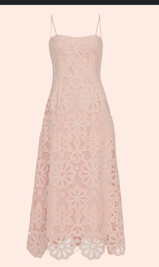 Floral Lace Midi Dress