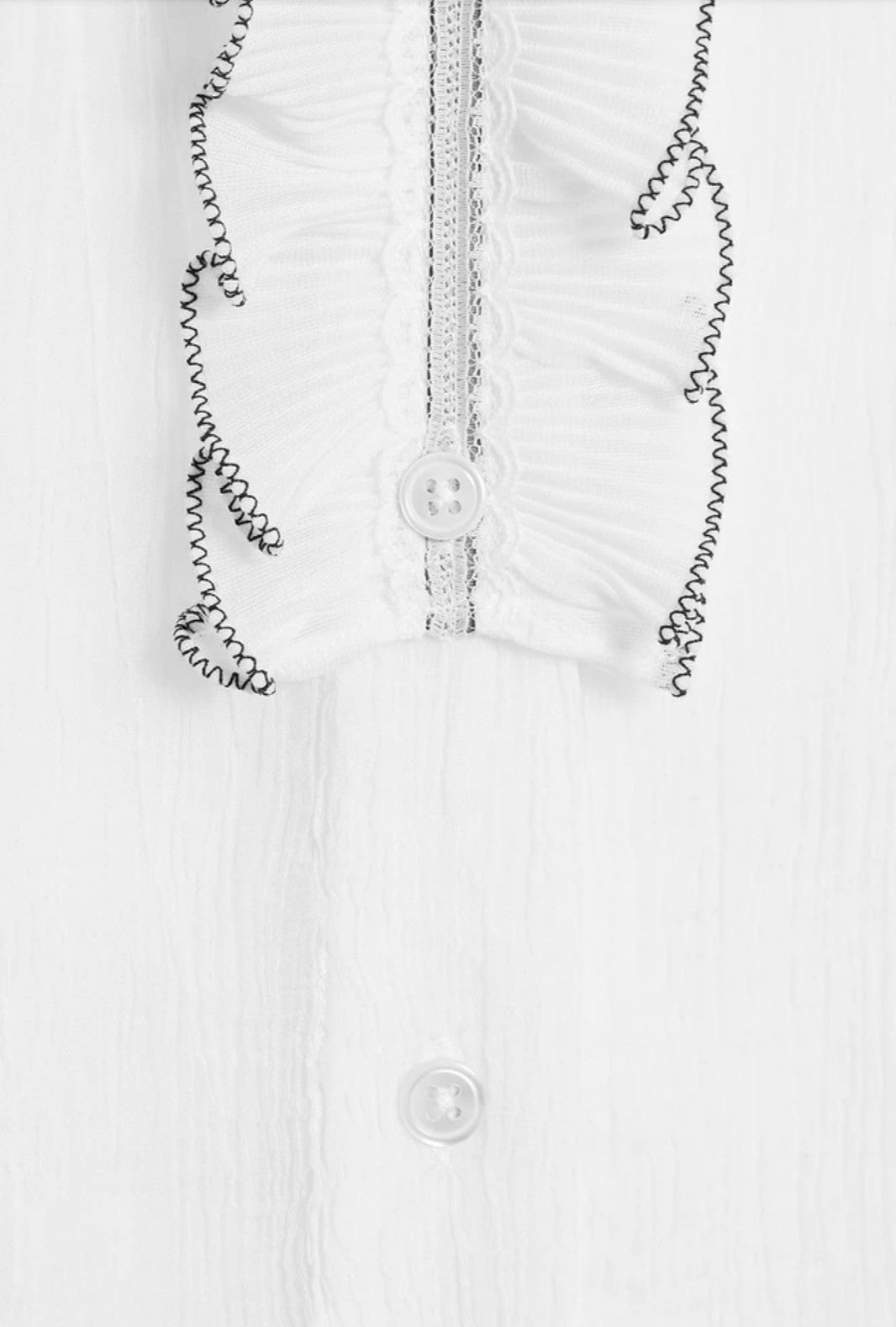 Ruffled Lyocell-Georgette Blouse