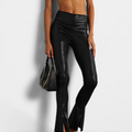 Lame Stretch-Jersey Flared Pants