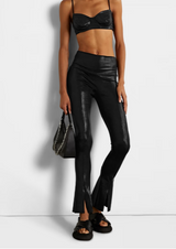 Lame Stretch-Jersey Flared Pants