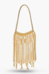 Etincelle Fringed Embellished Woven Tote