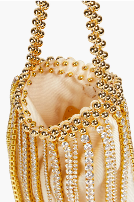 Etincelle Fringed Embellished Woven Tote