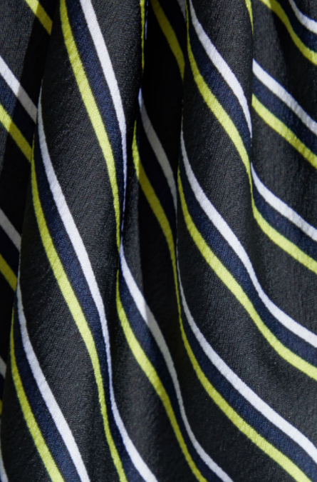 Striped Crinkled-Satin Camisole