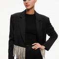 Shan Crystal Fringe Blazer