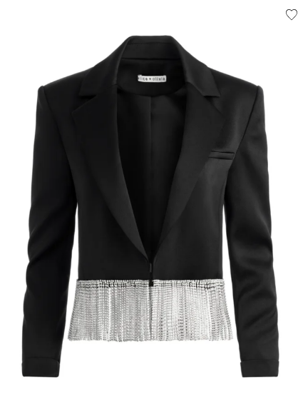Shan Crystal Fringe Blazer