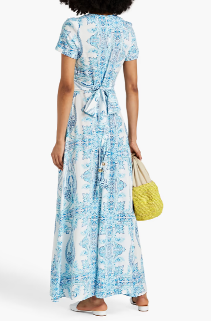 Petunia paisley-print voile maxi dress