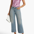 Raine Printed Silk-charmeuse Camisole