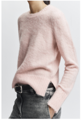 Crewneck Fur Sweater