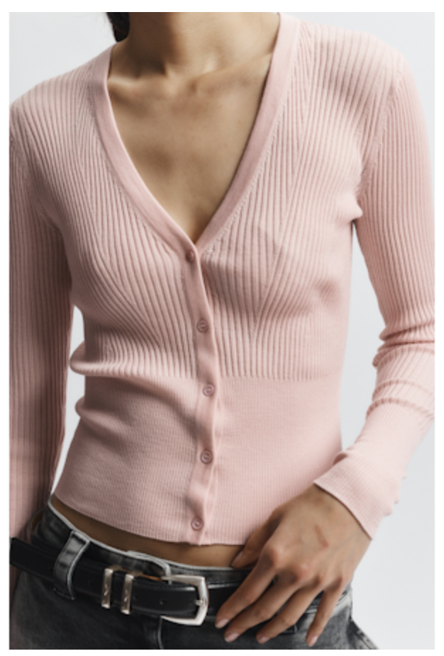 Rib Cardigan Sweater