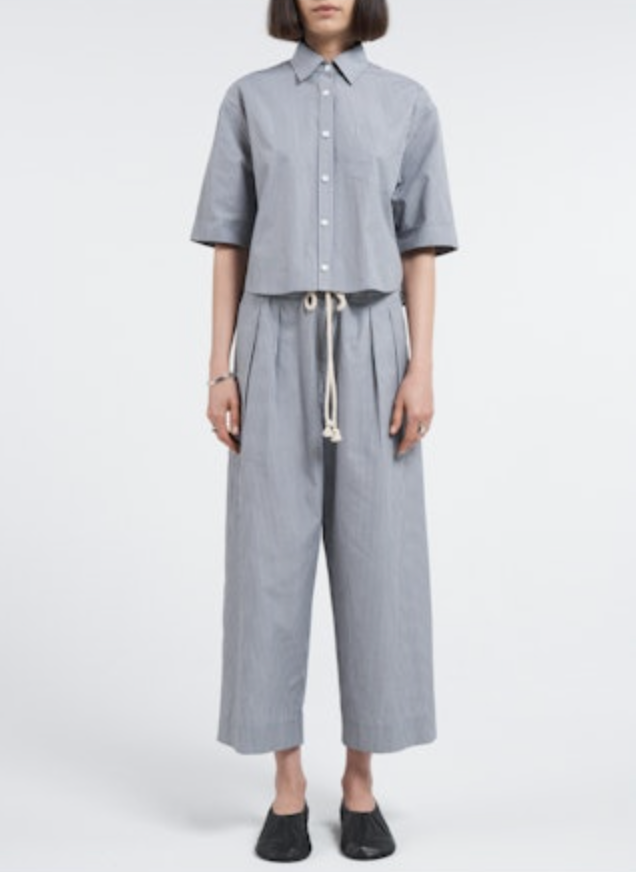 Drawstring Pleat Pant