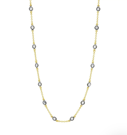 Mini Bezel Stone Necklace