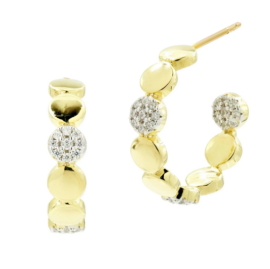 Station Hoop Earrings