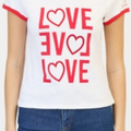 Rhinestone Love Ringer Tee