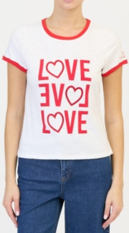 Rhinestone Love Ringer Tee