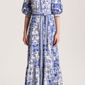 Cora Tiered Shirtdress