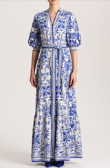 Cora Tiered Shirtdress