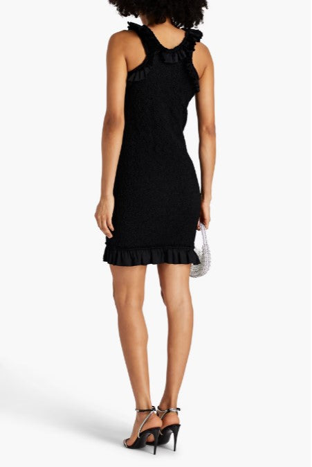 Ruffled Stretch-jersey Mini Dress