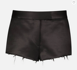 Raw hem tailored shorts