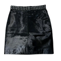 Leather Mohair Skirt