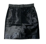 Leather Mohair Skirt