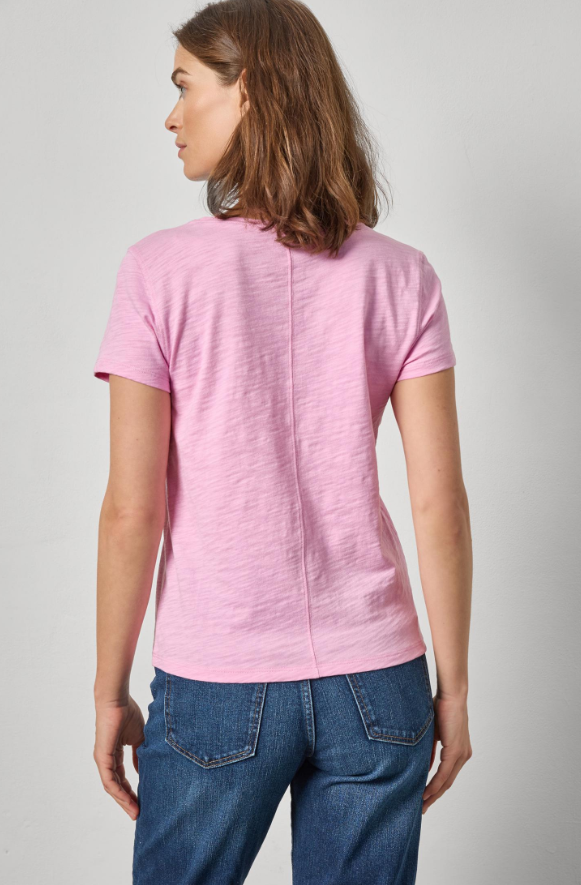 Back Seam V-neck Tee