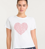 Rhinestone Doodle Heart Tee