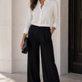 Cropped Silk Blouse