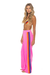5 Stripe Wide Leg Sweatpant