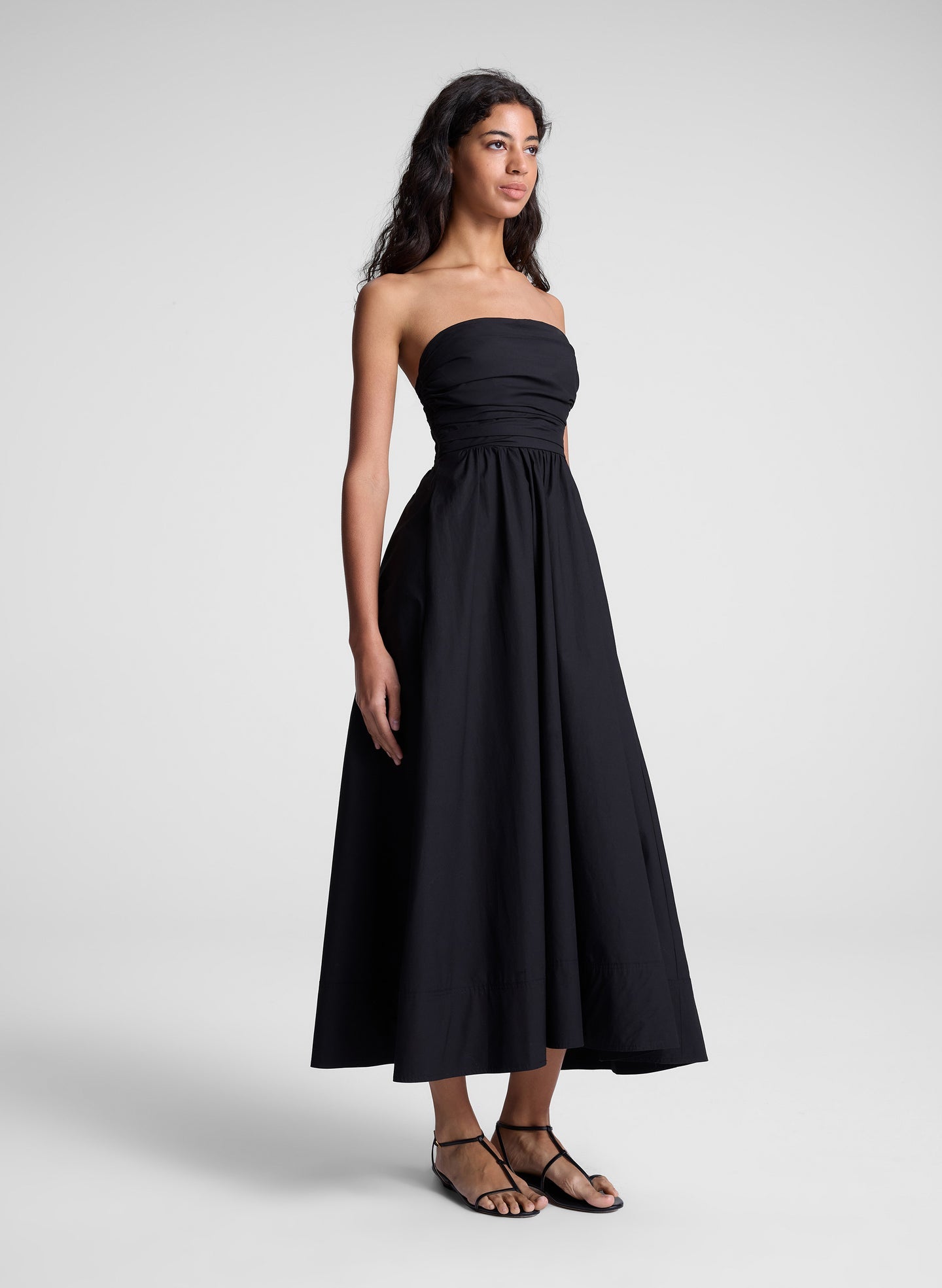 tate strapless midi dress A.L.C. Tate Strapless Midi Dress