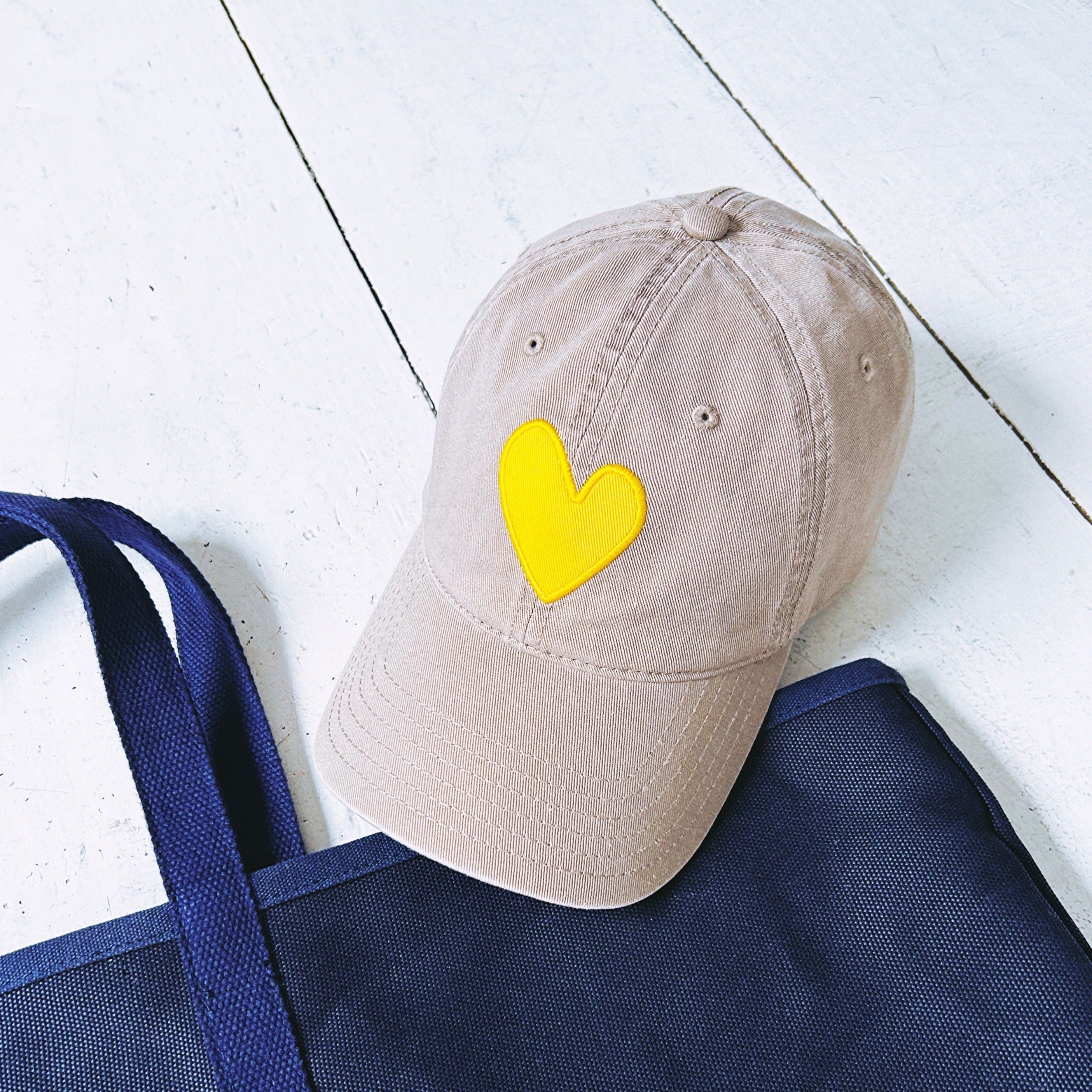 Baseball Hat Heart Patch