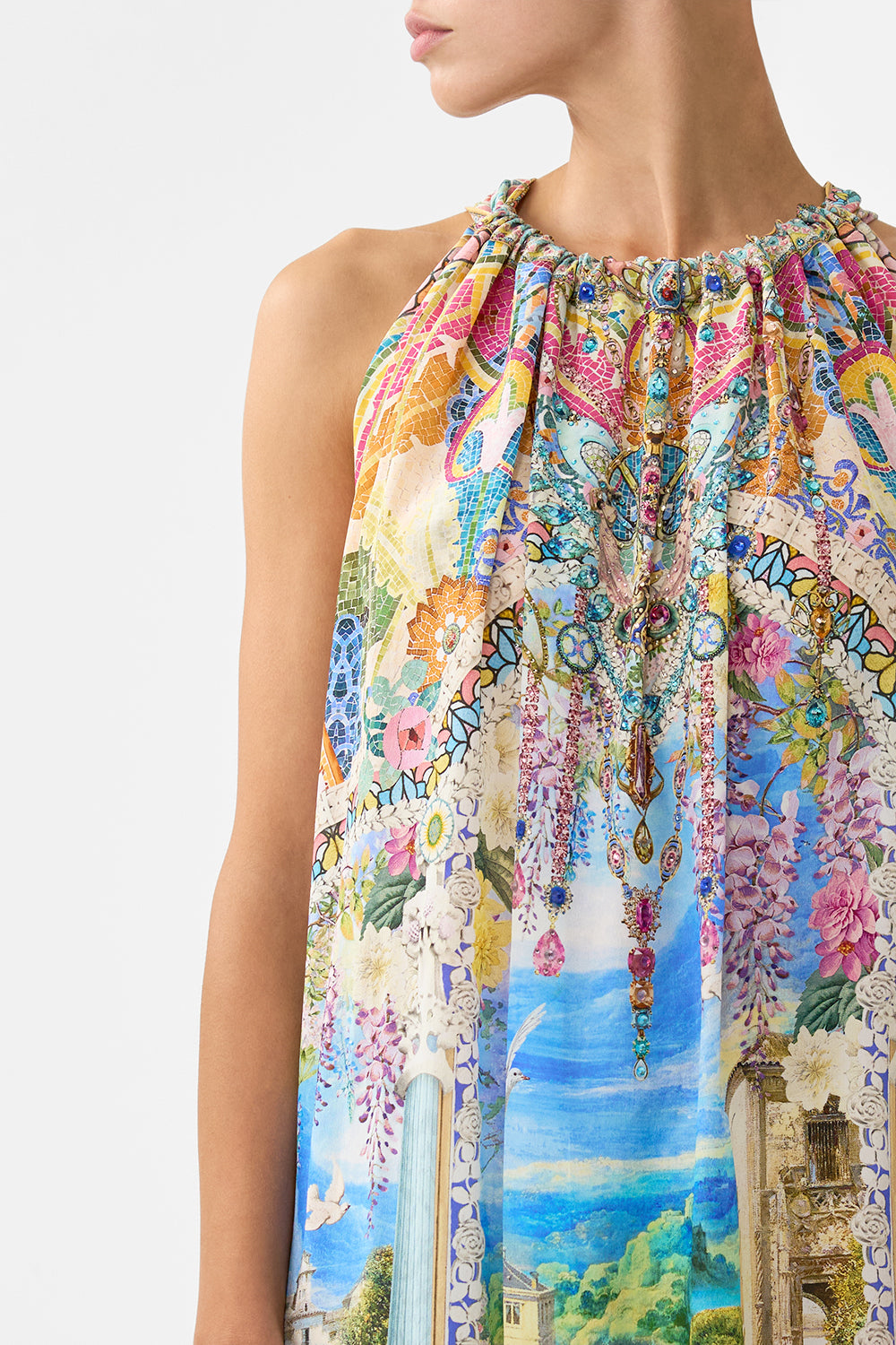 DRAWSTRING DRESS