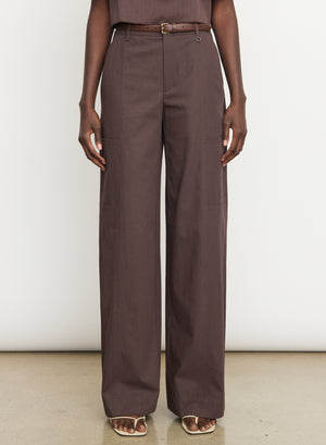 MID WAIST PANELED PANT