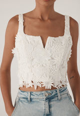 Cassidy 3D Lace Bustier Tank