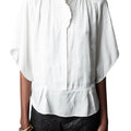 Taro Satin Top