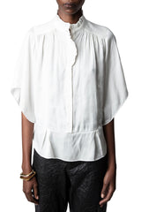 Taro Satin Top