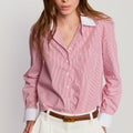 Thin Red/White Collar