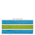 Ziona Cielo/Limelight Colorblock Crystal Minaudiere
