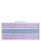 Ziona - Royal Lilac Colorblock Crystal Minaudiere