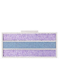 Ziona - Royal Lilac Colorblock Crystal Minaudiere