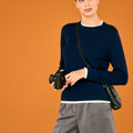 Double Trim Merino Crew