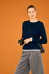 Double Trim Merino Crew