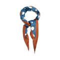 "Retro Polka" Silk Diamond Neckerchief